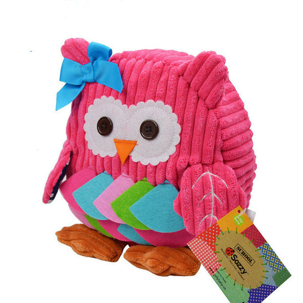 Plush Owl Backpack Toddler Toys Backpack Baby Food Bags Storage Bags Toys cartoon Infant toddler doll Toys gift