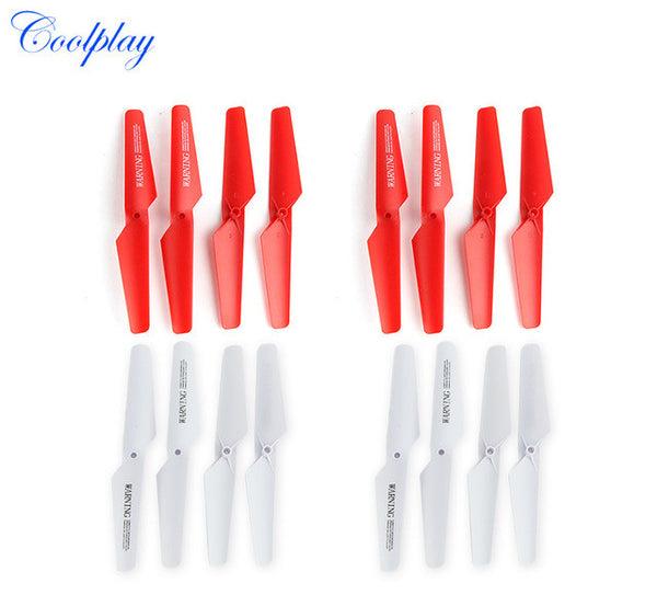 Syma X5C,X5C-1,X5sc 4set=16pcs propeller & Black/red/blue/white main blades Spare Parts for Quadcopter Helicopter Drone