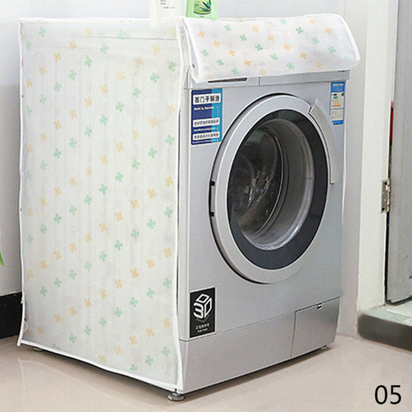 PEVA Waterproof Sunscreen Washing Machine Cover Waterproof Case Washing Machine Protective Dust Jacket Front Open #91811