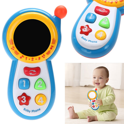 Baby Musical Phone Toy Kids Learning Study Musical Sound Cell Phone Children Educational Playing Toys Christmas Gifts