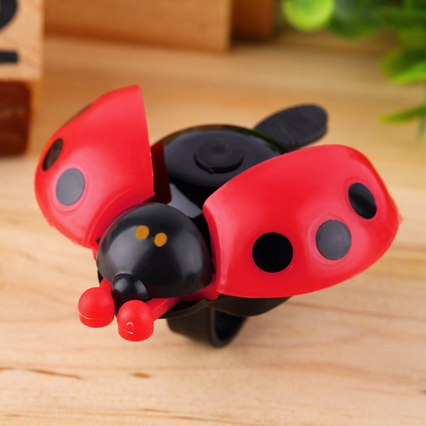 Hot ! Lovely Kid Beetle Ladybug Ring bicycle Bell For Cycling Bicycle Bike Ride Horn Alarm bike trumpet horn WHolesale