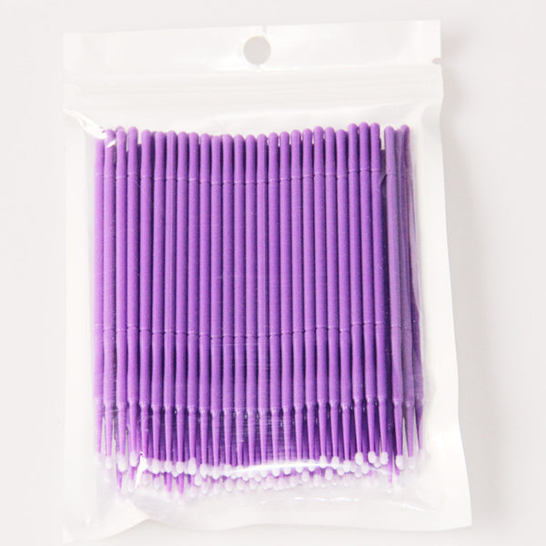 MOONBIFFY 100pcs/lot Durable Micro Disposable Eyelash Extension Individual Applicators Mascara Brush For Women Wholesale