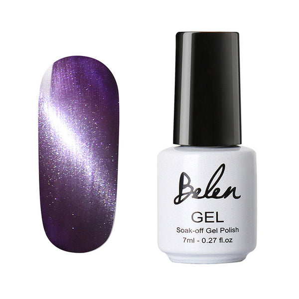 Belen UV LED Cat Eye Gel Polish Shining Colorful Soak Off Varnish Cheap Manicure Glitter Polish UV Color Gel Magnet Polish