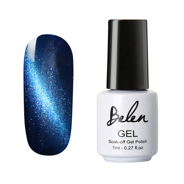 Belen UV LED Cat Eye Gel Polish Shining Colorful Soak Off Varnish Cheap Manicure Glitter Polish UV Color Gel Magnet Polish