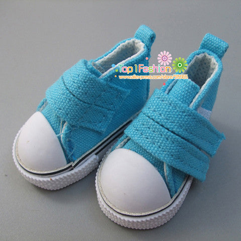 Free shipping 5cm doll shoes Denim Canvas Mini Toy Shoes1/6 Bjd For Russian Tilda Doll Sneackers