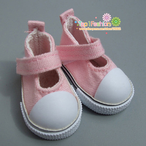 Free shipping 5cm doll shoes Denim Canvas Mini Toy Shoes1/6 Bjd For Russian Tilda Doll Sneackers