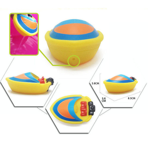 11 Styles Baby Shower Bath Toys Squeeze Sounding Swimming Bathroom Floating Rubber Animals/Car/Fish/Train Kids Toys For Boy