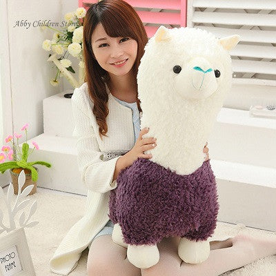 40CM Alpaca Plush Doll Toy Fabric Sheep Stuffed Animal Plush Llama Yamma Birthday New Year Christmas Gift For Baby Kid Children