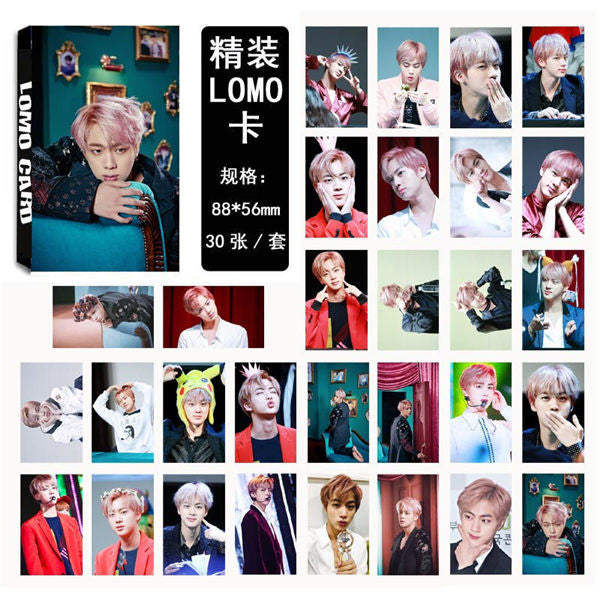 Youpop KPOP BTS WINGS J-HOPE JIN Album LOMO Cards K-POP New Fashion Self Made Paper Photo Card HD Photocard LK420