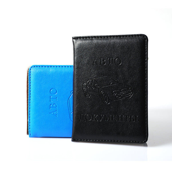 Russian Driver's License PU Leather Cover for Car Driving Documents Business Card Holder  ID Card Holder -- BIH004 PM15