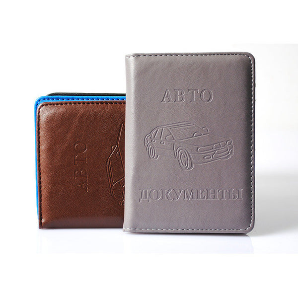 Russian Driver's License PU Leather Cover for Car Driving Documents Business Card Holder  ID Card Holder -- BIH004 PM15
