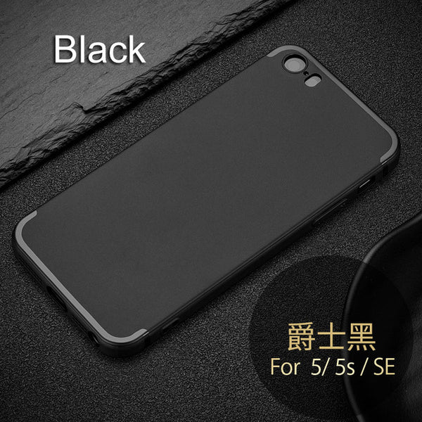 Unti-finger print Matt Case for iPhone 5S 5 5SE with bright line Rubber TPU silicone material 0.8mm ultra-thin free shipping