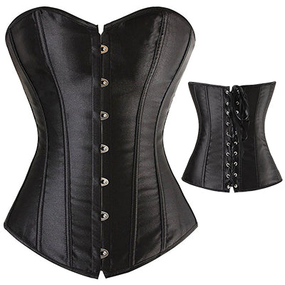 X Plus Size S-2XL/6XL Sexy Lace up Boned Overbust Corset Bustier Top Waist Cincher Shaper Corsetlet espartilho