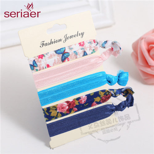 2017 New Elastic Hairband Girl Headband Women Elastic Hair bands Hair Tips Accessories Handband Hair Rope Tie Cotton Headwear