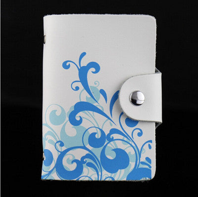 Free shipping 100% genuine leather credit name card holder ,Wholesale real cowhide leather card case 26