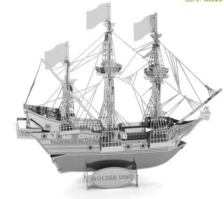 Top Quality Metallic Steel For Nano Intelligence 3D Titanic Jigsaw Steamer Ship Puzzle Model Toy Gift Decoration enfeites