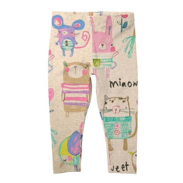 VIDMID baby Girl leggings girls pants for girls 100% cotton Children trousers kids pencil pants Cotton brand butterfly birds