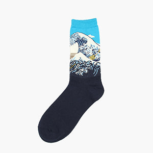 inDostyle harajuku Europe USA Washington starry night Venus Scream male Cupid Retro Art Oil Painting  Cotton women Men's Socks