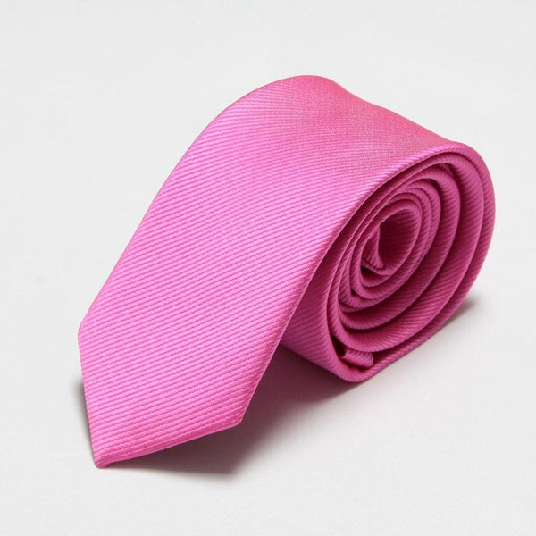 Fashion Narrow Tie Men Wedding gravata slim 6cm width 19 colors