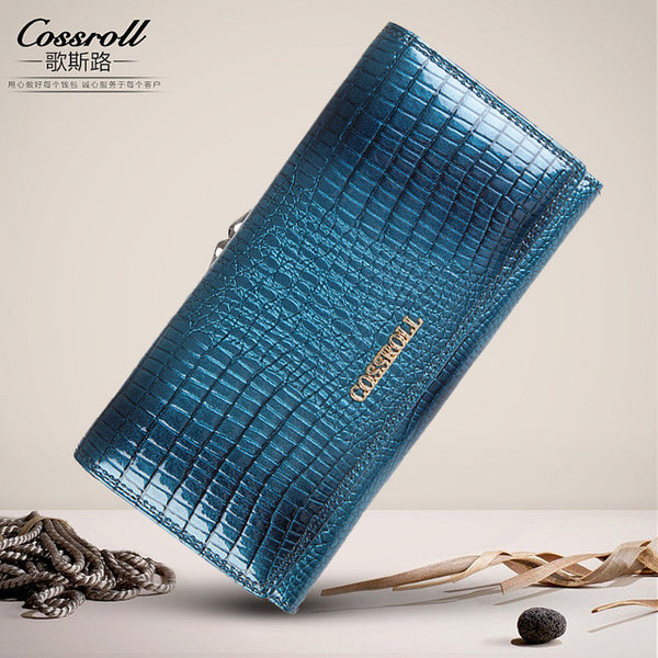 Brand Womens Wallets and Purses Female Long European and American Style Genuine Leather Wallet Coin Purse Ladies Designer Wallet