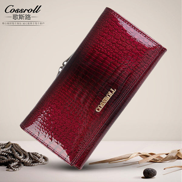 Brand Womens Wallets and Purses Female Long European and American Style Genuine Leather Wallet Coin Purse Ladies Designer Wallet