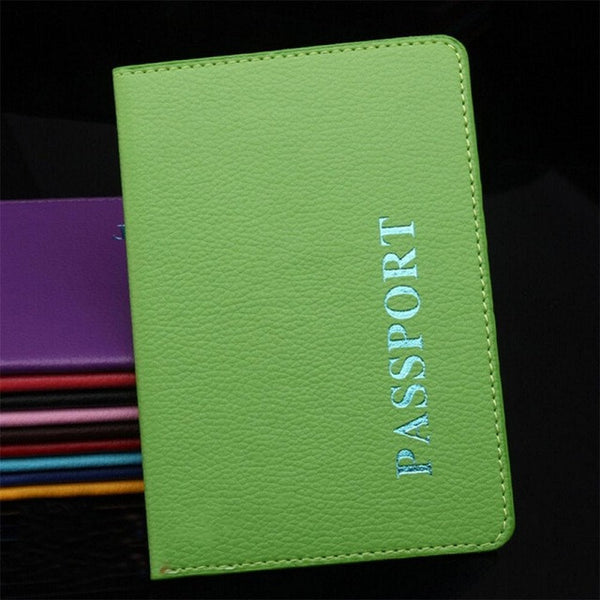 New Pattern Leather PU Passport Cover on the Adventure Women Travel Document Tickets Holder Female Girls Pasport Case