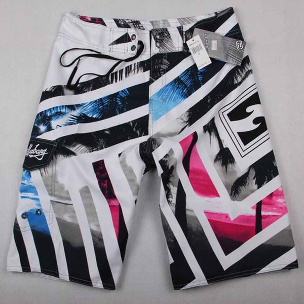 New arrive Mens Shorts Surf Board Shorts Summer Sport Beach Homme Bermuda Short Pants Quick Dry Silver Boardshorts 2017 New