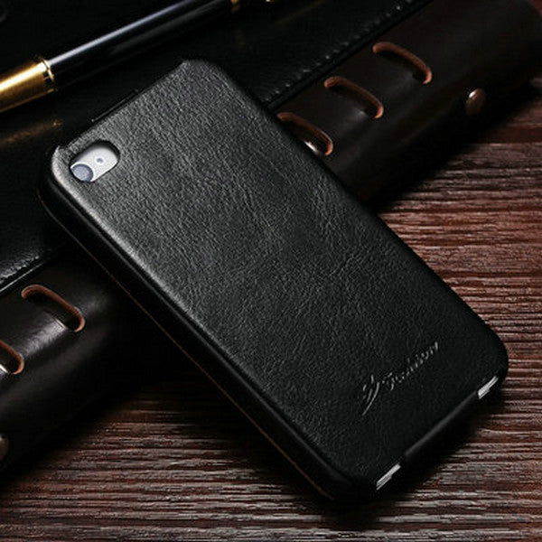 Flip Cover Case For iPhone 4 4S PU Leather Cover Phone Bag Coque For Apple iPhone 4S Case Luxury Business Style TOMKAS