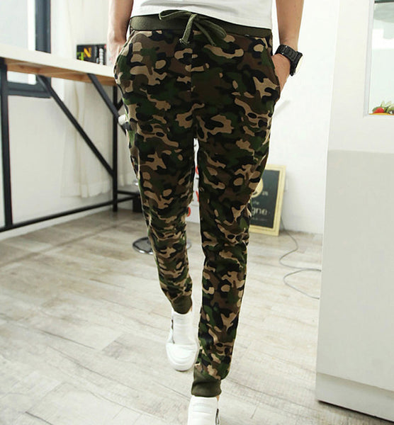 Mens Joggers Camouflage Men Pants Cool Army Skinny Casual Military Trouser Hip Hop Fashion Style Sweatpants Camo Pants