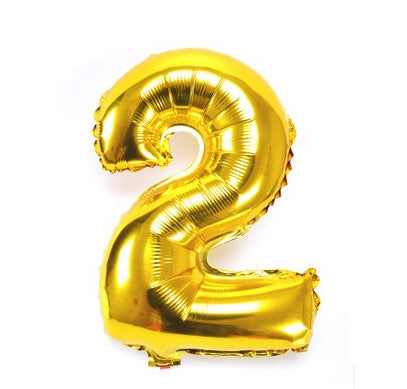 32 inches large Gold Silver Number Foil Balloons Digit air Ballons Birthday Party Wedding Decor Air Baloons Event Party Supplies