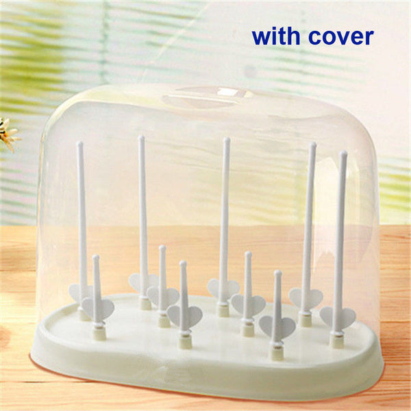 baby detachable feeding bottle drying rack  nipple shelf pacifier feeding cup holder BPA Free hanging bottle drying rack 3 color