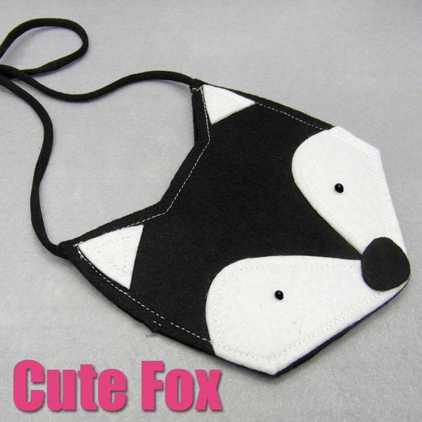 New Fashion Baby Girls Small Toys Bags Lovely Red Gray Fox Style Bags Kids Handbags