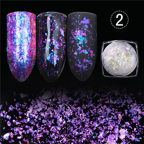 BORN PRETTY Chameleon Nail Sequins Glitter Dust Dazzling Transparent Paillette Manicure Nail Art Glitter Sheet Decorations