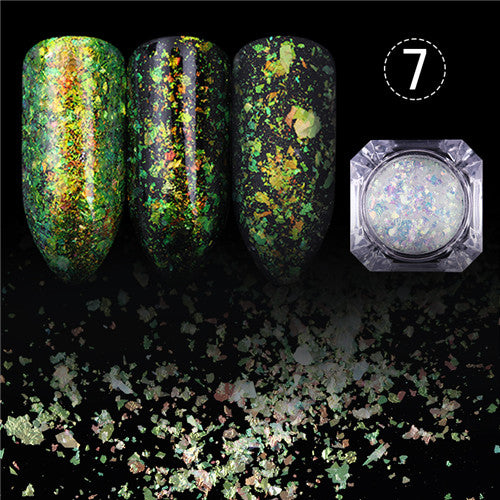 BORN PRETTY Chameleon Nail Sequins Glitter Dust Dazzling Transparent Paillette Manicure Nail Art Glitter Sheet Decorations