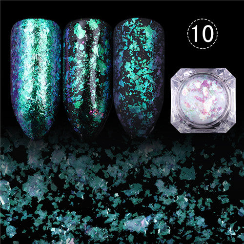 BORN PRETTY Chameleon Nail Sequins Glitter Dust Dazzling Transparent Paillette Manicure Nail Art Glitter Sheet Decorations