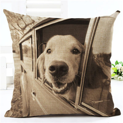 Hot Sale Angel Bull Terrier Cushion Covers Dog Pet 45x45cm Soft Material Pillow Cases For Kids Baby Girl Boy Bedroom Decor