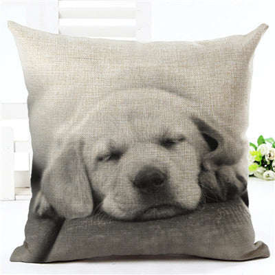 Hot Sale Angel Bull Terrier Cushion Covers Dog Pet 45x45cm Soft Material Pillow Cases For Kids Baby Girl Boy Bedroom Decor