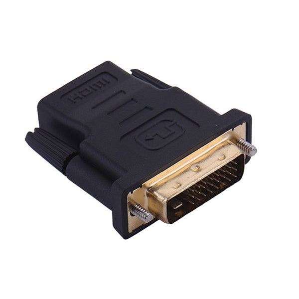 New DVI 24+1 Male to HDMI Female Converter HDMI to DVI adapter Support 1080P for HDTV LCD DVI-D Gold Plated Adapter