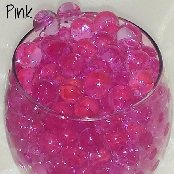 500 Water Aqua Soil Crystals Bio Gel Ball Beads Wedding Vase Filler Centrepiece growing-water-balls