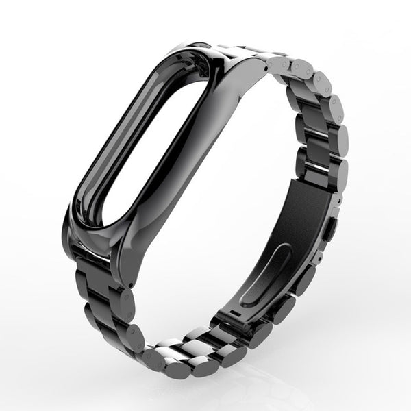 Plus Stainless Steel Metal Strap for Xiaomi Miband 2 Smart Bracelet Watchband Screwless Wristband Xiomi Mi Band 2 Replace Belt