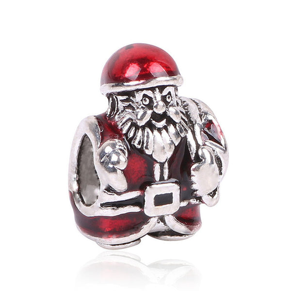 Free Shipping 1Pc Silver Bead Charm European Charms Beads Long Tube Family Charm Fit For Pandora Bracelet