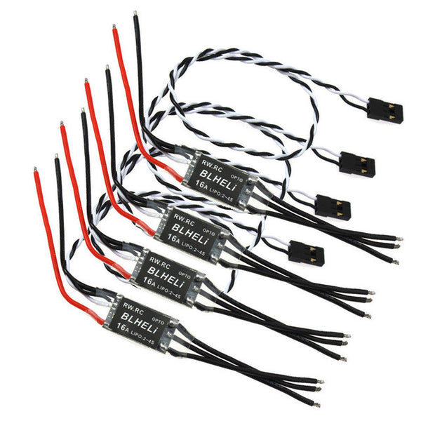 F16816-4/18-4 JMT 1Set 4 Pcs RW.RC V14.2 Version BLHeli Program OPTO mini 16A / 20A / 30A ESC for Drone 250 FPV  DIY