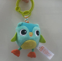 American Quality Baby Toys Colorful Cute animal pendant for Stroller and Crib Black dog Green frog owl dolls