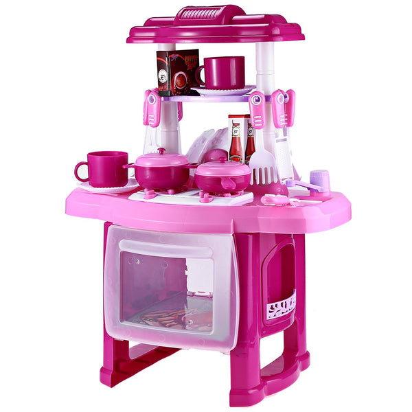 Kids Kitchen set children Kitchen Toys Large Kitchen Cooking Simulation Model Play Toy for Girl Baby