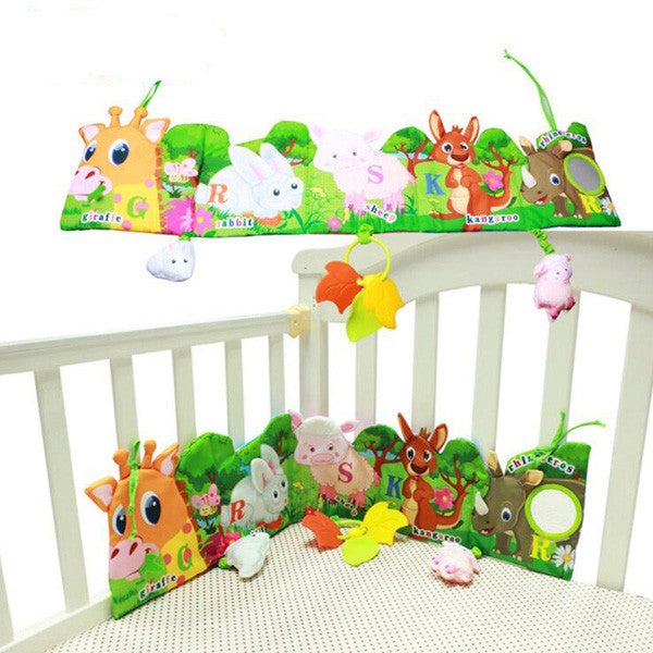 Baby bed around and cloth book with animal model baby lovely toys for baby bed YYT504