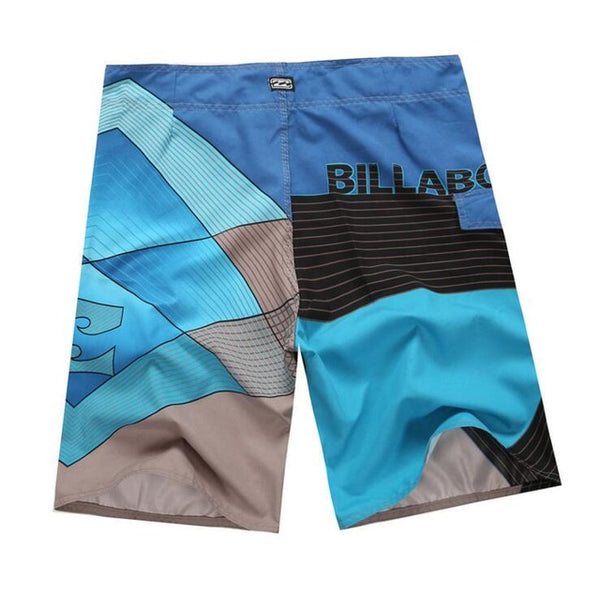 2017 New arrive man bermuda masculina Shorts Mens Board Shorts Summer Big and Tall Short Pants Beach wear Quick Dry Silver