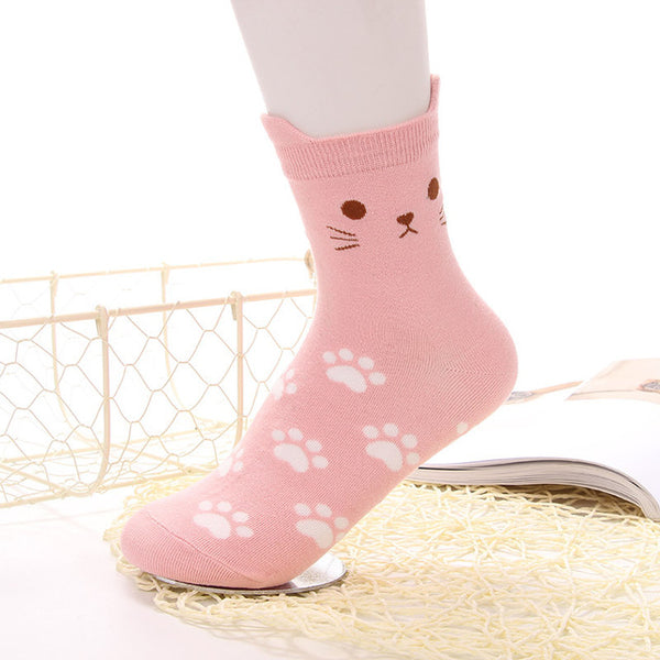 New Fashion Korean Women Girls Cute Cotton Socks Kawaii Pill Star  Pattern Harajuku Funny casual Cheap Novelty Art Sox brand