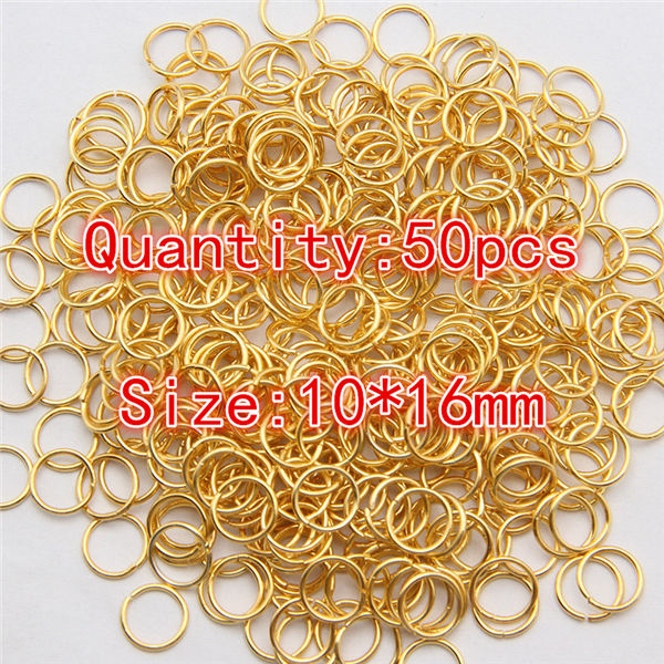 Gold Silver Link Loop  3 4 5 6 7 8 10 12 14 16 mm Open Jump Ring for DIY Jewelry Making Necklace Bracelet Findings Connector