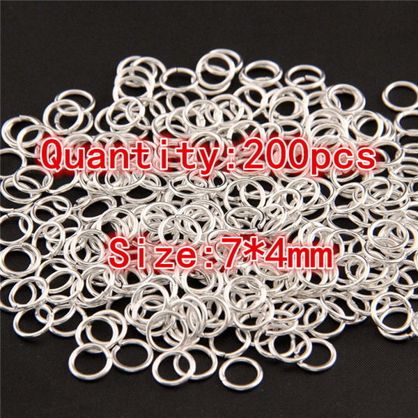 Gold Silver Link Loop  3 4 5 6 7 8 10 12 14 16 mm Open Jump Ring for DIY Jewelry Making Necklace Bracelet Findings Connector