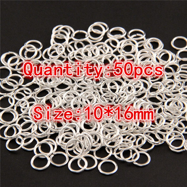 Gold Silver Link Loop  3 4 5 6 7 8 10 12 14 16 mm Open Jump Ring for DIY Jewelry Making Necklace Bracelet Findings Connector